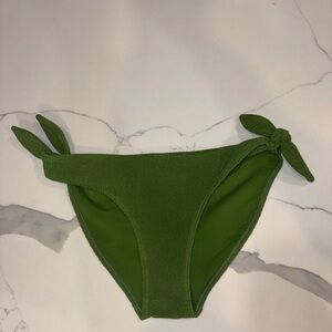 🌸 Olive Green Tie-Side Bikini Bottom